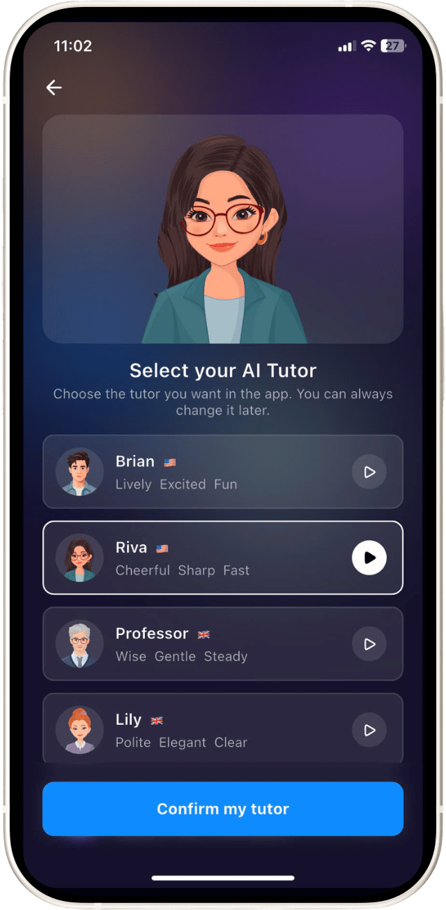 Học tiếng Anh với giọng Gia sư AI bạn yêu thích