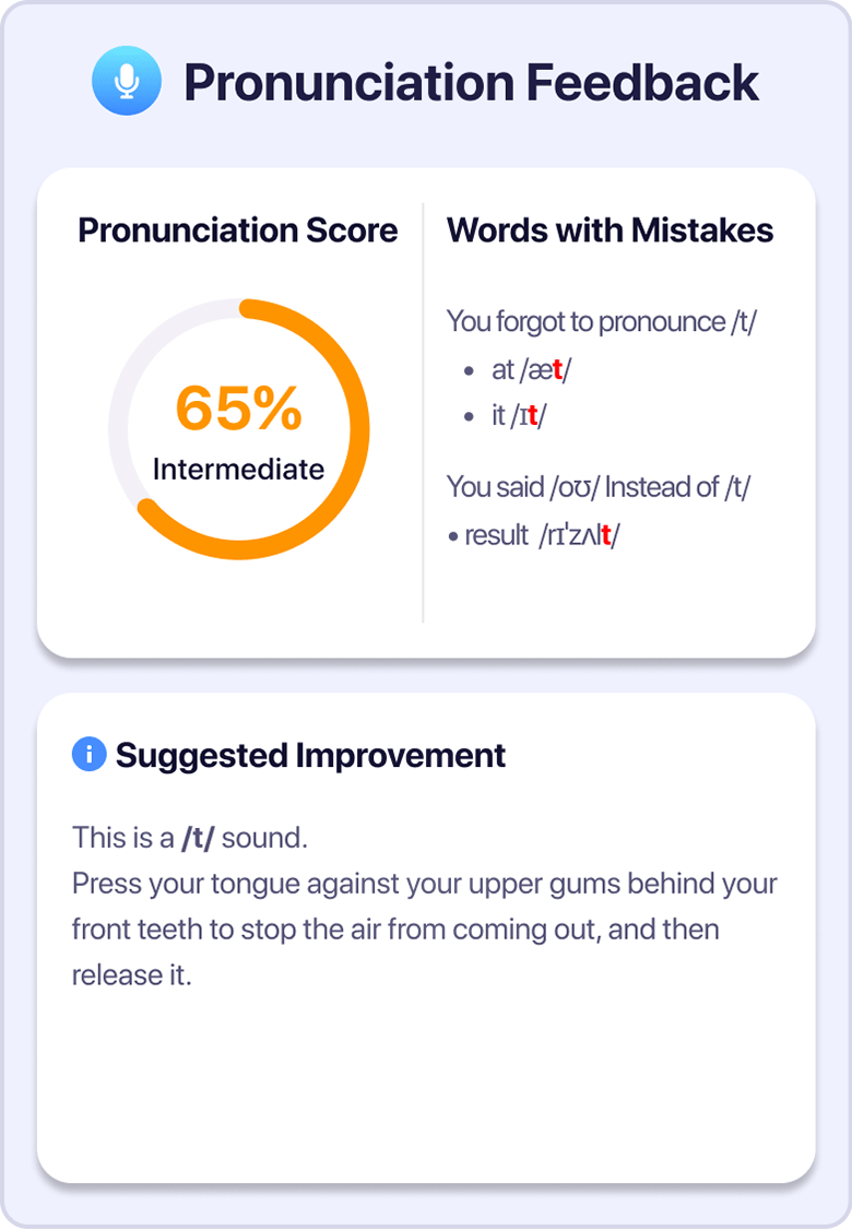 Pronunciation Feedback